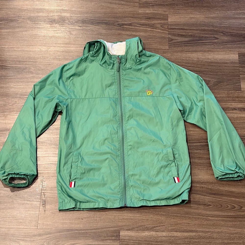 Green Kids Rain Jacket - Ages 10-12
